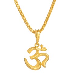 قلادة أوم الإلهية من الذهب عيار 22 قيراط