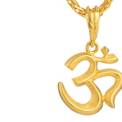 22 Karat Gold Göttlicher Om-Anhänger