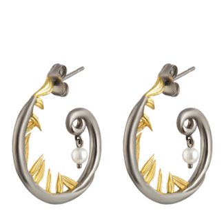 Artemisia Sterling Silver Hoop Pearl Earring Artemisia Sterling Silver Hoop Pearl Earring