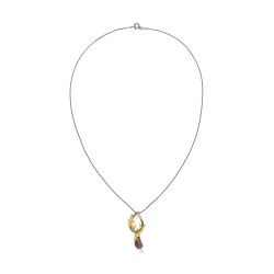 Artemisia Gümüş Garnet Kolye