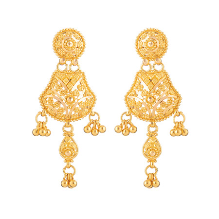 Jali 22 carat Gold Filigree Earrings Jali 22 carat Gold Filigree Earrings