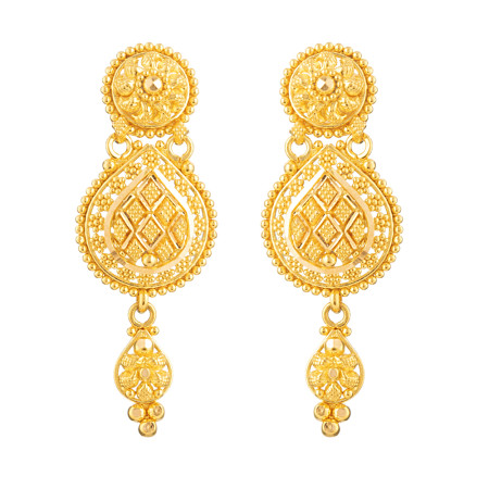 Jali Collection 22 carat Gold Earring Jali Collection 22 carat Gold Earring