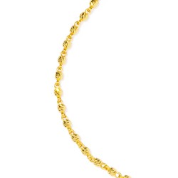 22ct Gold Beaded Chain Ladies Bracelet