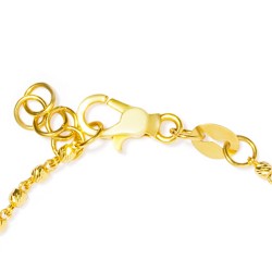 22ct Gold Beaded Chain Ladies Bracelet