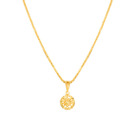 22ct Gold Round Shaped Jali Pendant 22ct Gold Round Shaped Jali Pendant