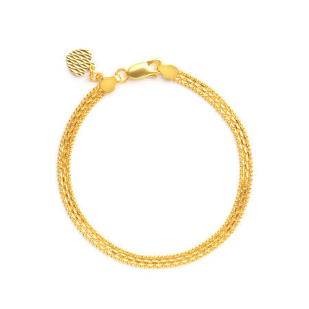 22ct Gold Multi-Strand Chain Bracelet 22ct Gold Multi-Strand Chain Bracelet