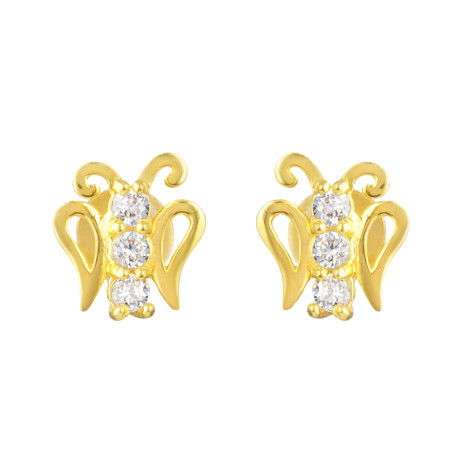 22ct Gold Butterfly Earring