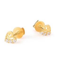 قرط على شكل قلب من الذهب عيار 22 قيراط قرط على شكل قلب من الذهب عيار 22 قيراط