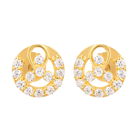22ct Gold Round Stud Earring 22ct Gold Round Stud Earring