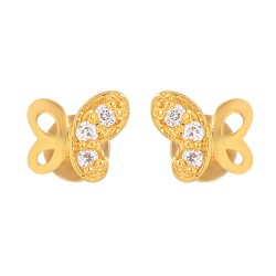 22ct Gold Schmetterling Ohrstecker