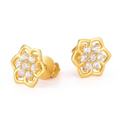 22 Karat Gold Ohrstecker | Tägliches Tragen CZ Ohrring 22 Karat Gold Ohrstecker | Tägliches Tragen CZ Ohrring