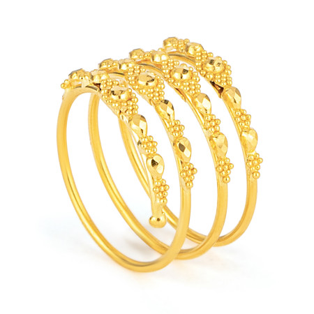 22ct Gold Spiral Filigree Ring