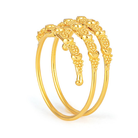 Jali 22ct Gold Spiral Filigree Ring