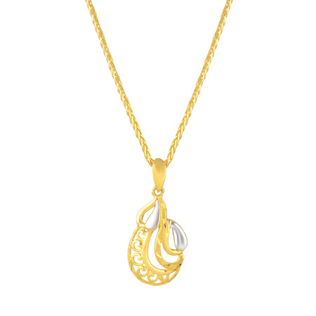 22ct Gold Pendant with Rhodium finish 22ct Gold Pendant with Rhodium finish