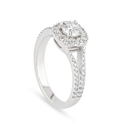 خاتم الخطوبة الماسي البلاتيني خاتم الخطوبة الماسي البلاتيني