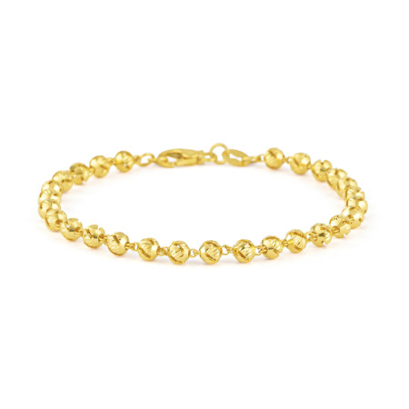 Glow Collection Ladies Bracelet in 22ct Gold – 6.5 Inches Glow Collection Ladies Bracelet in 22ct Gold – 6.5 Inches