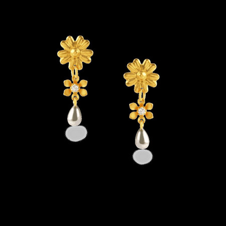 22ct Gold Daisy Earrings 22ct Gold Daisy Earrings