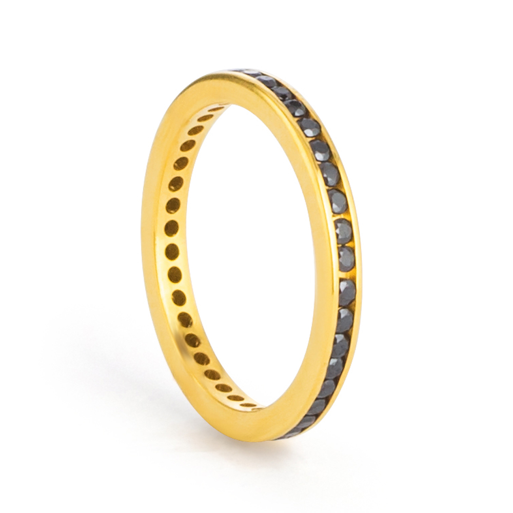 22 Ayar Altın CZ Bant Yüzük 22 Ayar Altın CZ Bant Yüzük