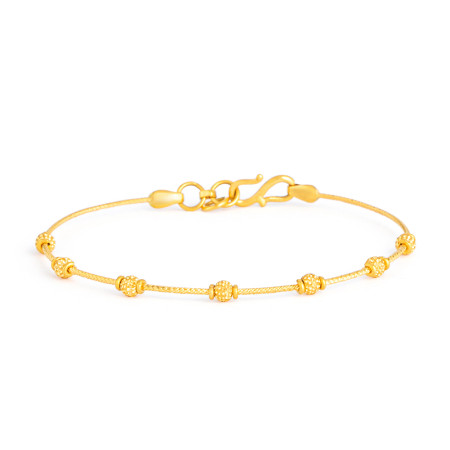 22ct Gold Ladies Bracelet with Gold Beads 22ct Gold Ladies Bracelet with Gold Beads