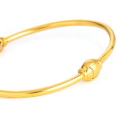 22 ayar altın ışıltılı bileklik, rodyum detaylı 22 ayar altın ışıltılı bileklik, rodyum detaylı