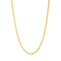 سلسلة كروية ذهبية غير لامعة عيار 22 قيراط 18 بوصة سلسلة كروية ذهبية غير لامعة عيار 22 قيراط 18 بوصة
