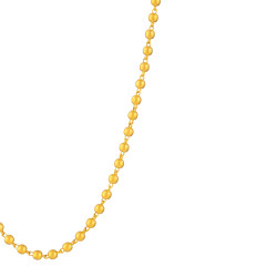سلسلة كروية ذهبية غير لامعة عيار 22 قيراط 18 بوصة سلسلة كروية ذهبية غير لامعة عيار 22 قيراط 18 بوصة