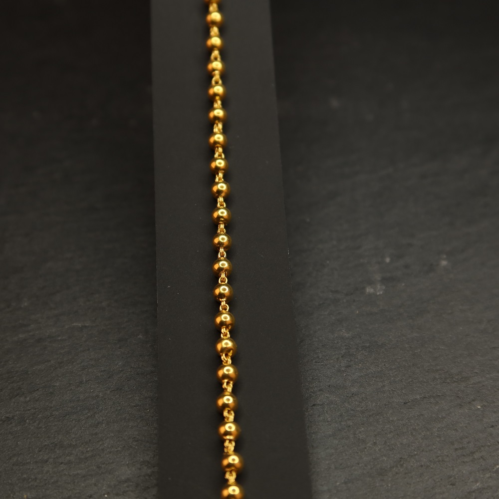 22ct Gold Bracelet Beaded | 7.5 inches