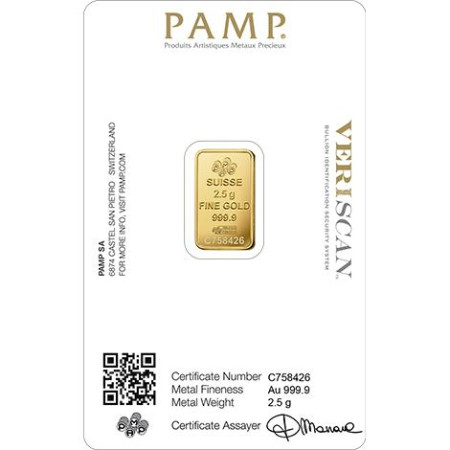 Fine Gold Bar 2.5grm Fine Gold Bar 2.5grm