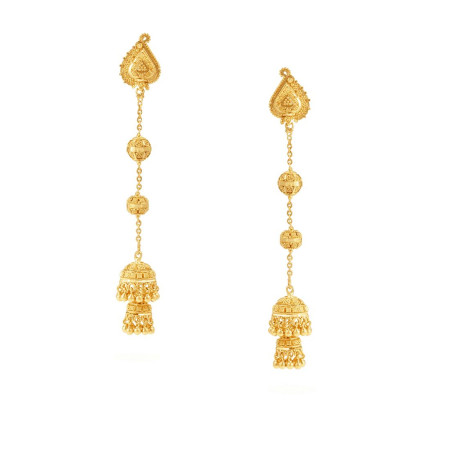 Jali 22ct Medium Jumkha Earring JLER074
