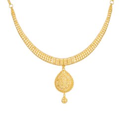 Filigrane Brautkette aus 22 Karat Gold