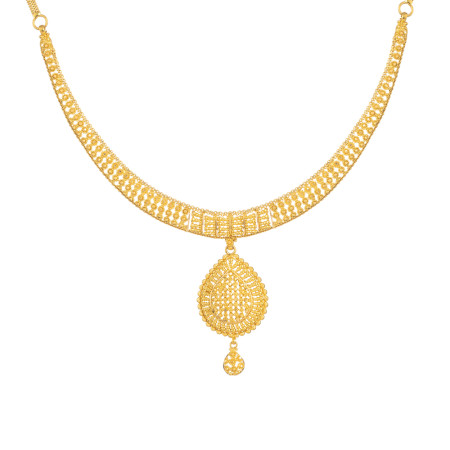 Filigree Bridal Necklace in 22ct Gold Filigree Bridal Necklace in 22ct Gold