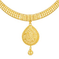 Filigrane Brautkette aus 22 Karat Gold