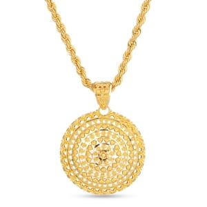 22ct Gold Jali Medallion Pendant 22ct Gold Jali Medallion Pendant