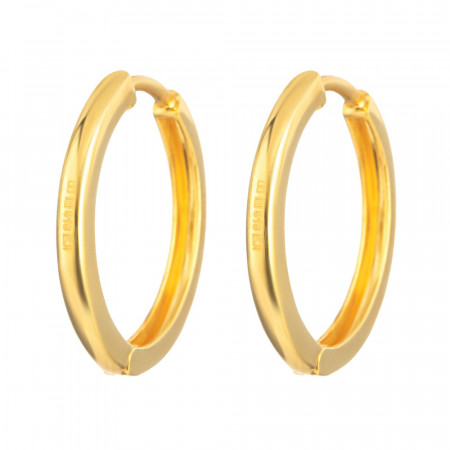 22ct Gold Timeless Bali Hoop Earrings