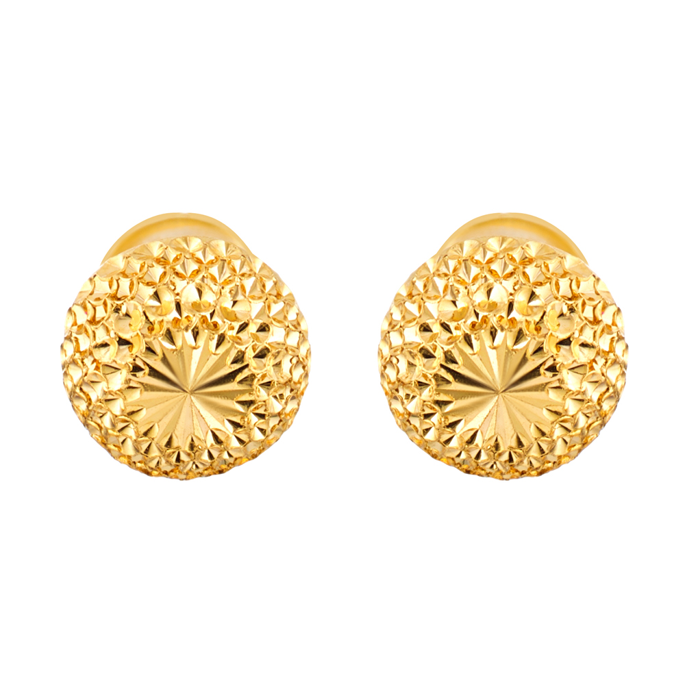 أقراط متدلية من الخرز المحفور بالذهب عيار 22 قيراط أقراط متدلية من الخرز المحفور بالذهب عيار 22 قيراط