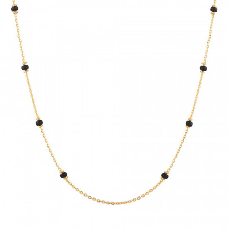 22ct Gold Minimal Black Bead Mangalsutra Chain