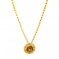 22ct Gold Floral Pendant | 5mm