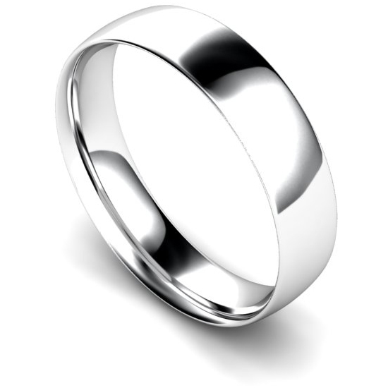 خاتم زواج تقليدي من البلاتين بعرض 5 ملم من البلاتين خاتم زواج تقليدي من البلاتين بعرض 5 ملم من البلاتين