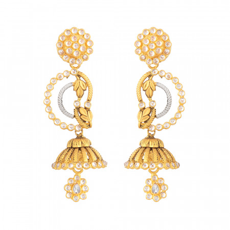 22Ct Gold Earrings(916)