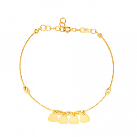 22ct Gold Women's Leaf Charm Bracelet 22ct Gold Women's Leaf Charm Bracelet