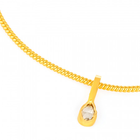 Diya 22 Ayar Altın Kesilmemiş Rose Polki Pırlanta Bileklik Diya 22 Ayar Altın Kesilmemiş Rose Polki Pırlanta Bileklik