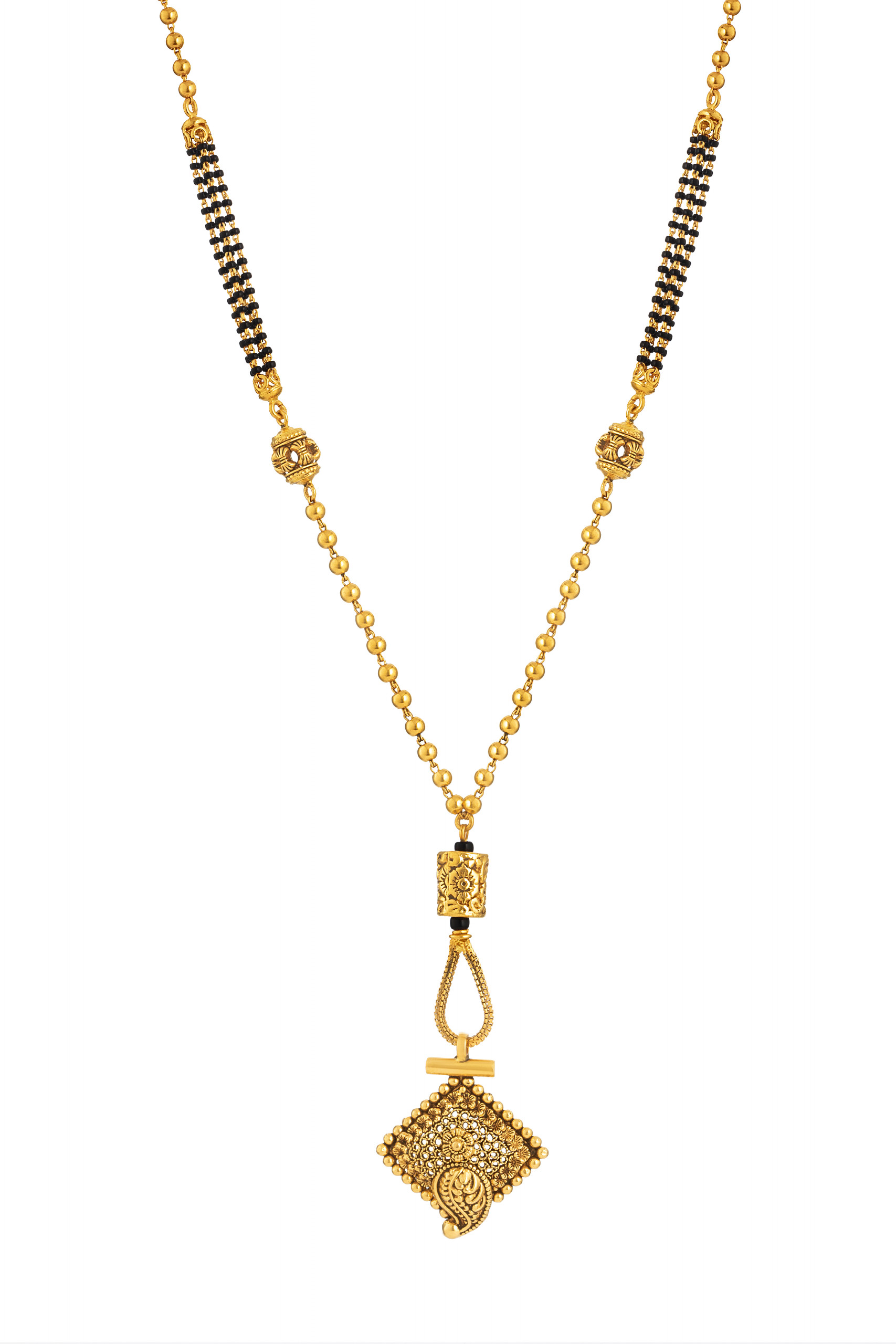 Antik kaplamalı 22 ayar altın Mangalsutra Antik kaplamalı 22 ayar altın Mangalsutra