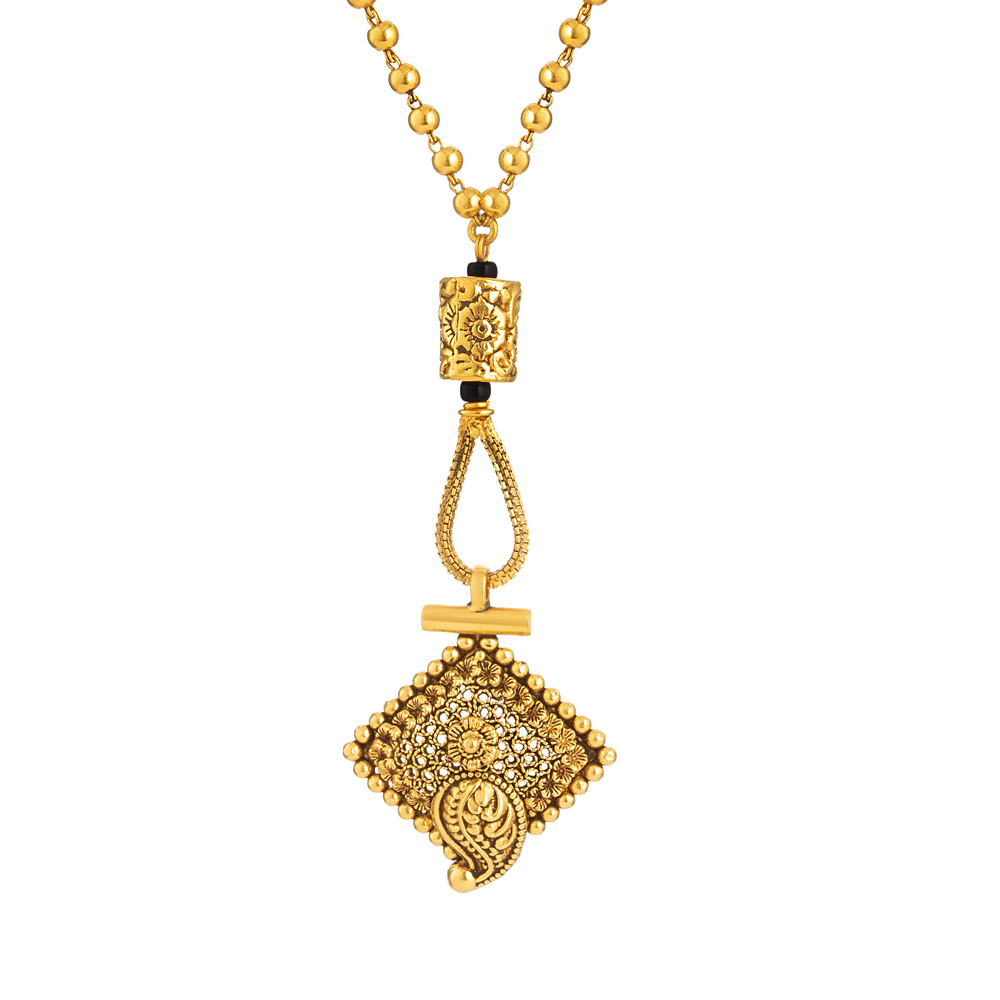 Antik kaplamalı 22 ayar altın Mangalsutra Antik kaplamalı 22 ayar altın Mangalsutra