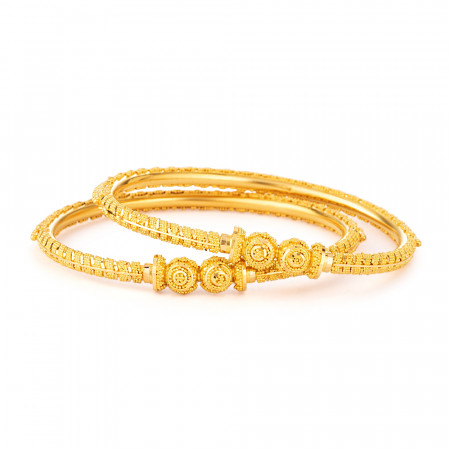 Jali Collection 22ct Gold Kadas