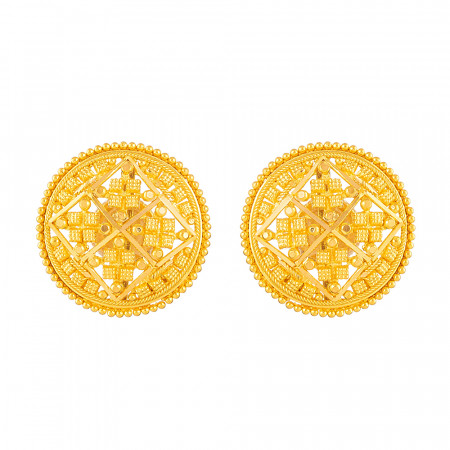 Jali Collection 22ct Gold Earring Jali Collection 22ct Gold Earring