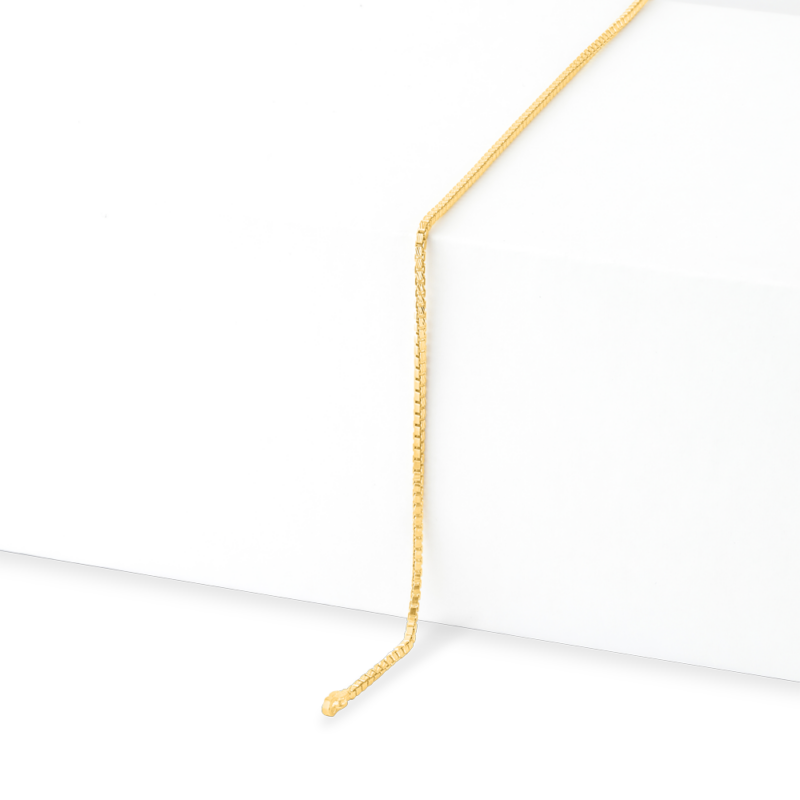 22 Ayar Altın | Kutu Zincir | 18 İnç 22 Ayar Altın | Kutu Zincir | 18 İnç