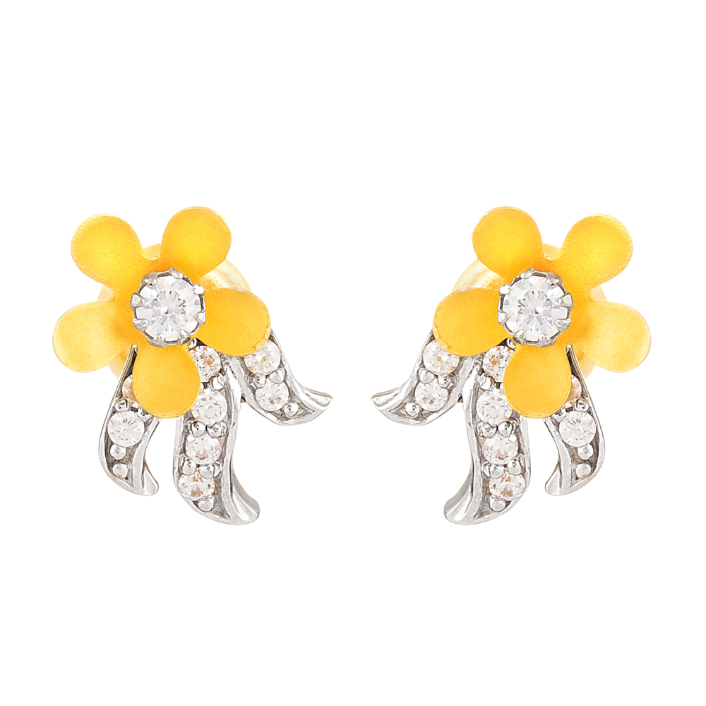 CZ Taşlı 22 Ayar Altın Küpe CZ Taşlı 22 Ayar Altın Küpe