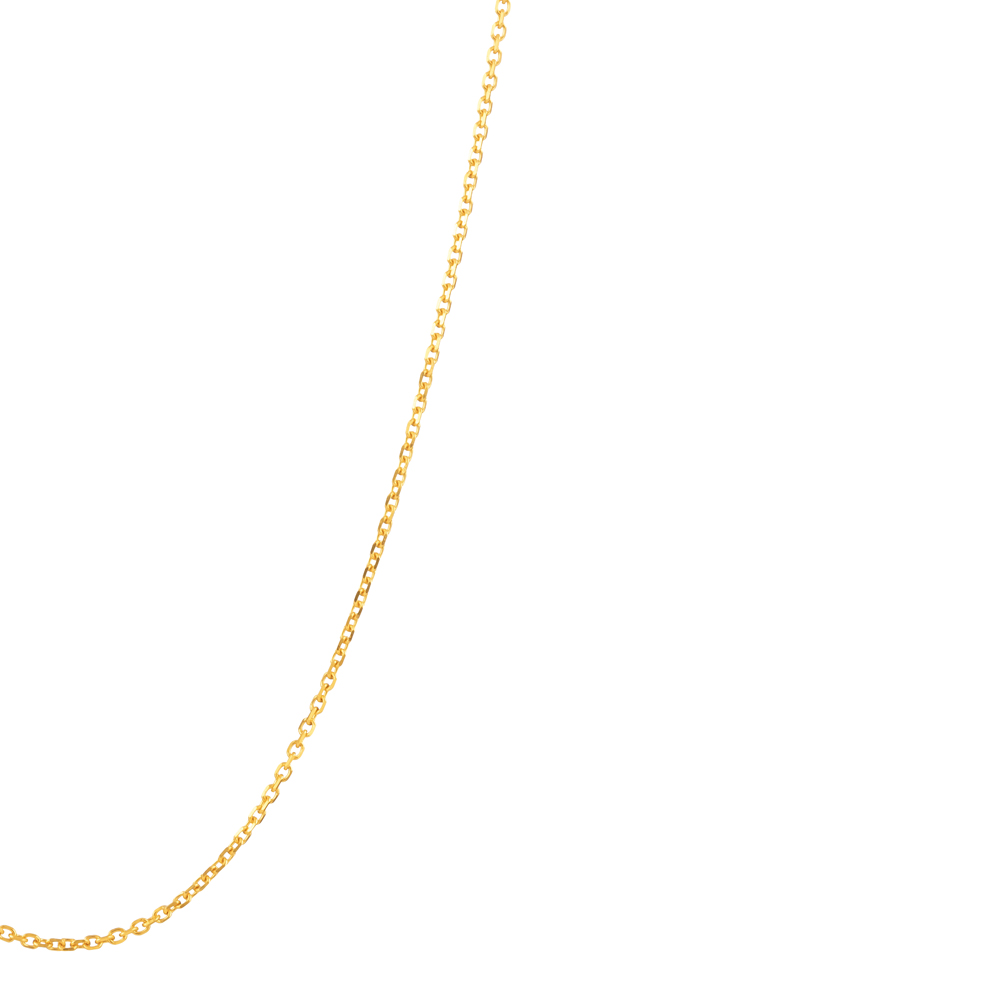 ذهب عيار 22 قيراط | سلسلة ربط | 16 بوصة | سمك 0.8 مم ذهب عيار 22 قيراط | سلسلة ربط | 16 بوصة | سمك 0.8 مم