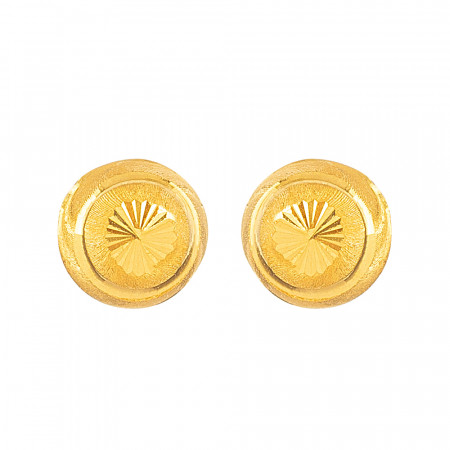 أقراط جومكي صغيرة مرصعة بالذهب عيار 22 قيراط أقراط جومكي صغيرة مرصعة بالذهب عيار 22 قيراط