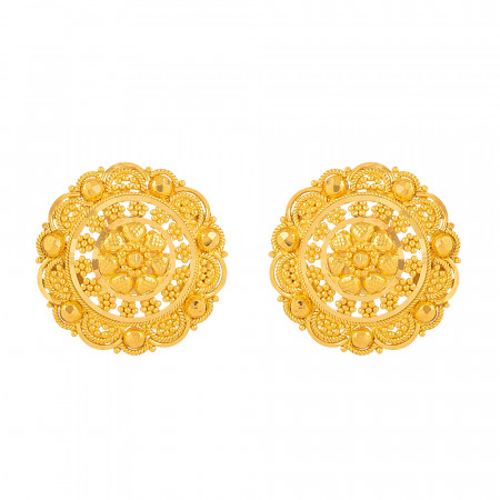 22KT Gold Stud Earring